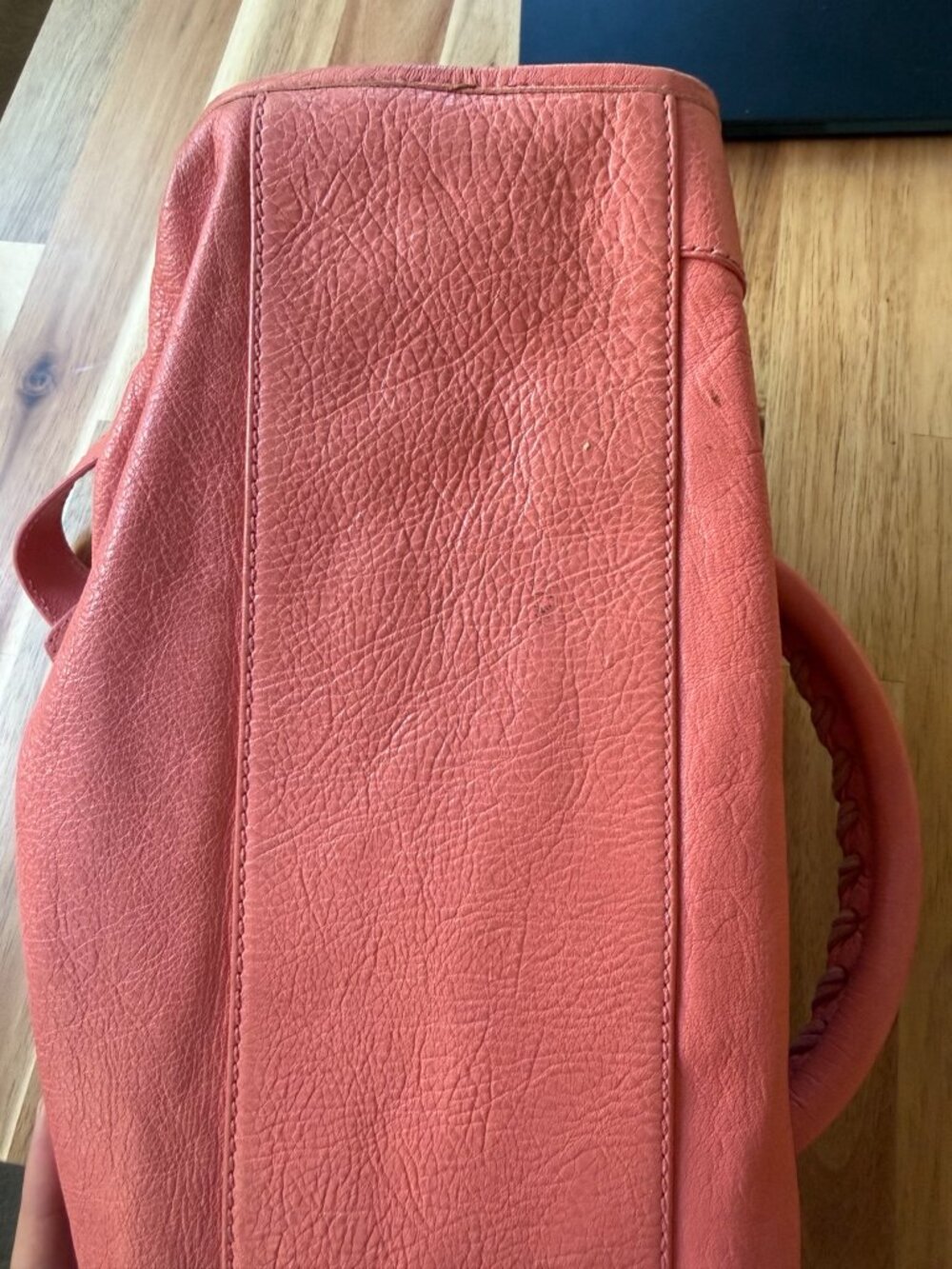 Balenciaga Classic City Pink Leather Motorcycle Bag - Picture 9 of 9